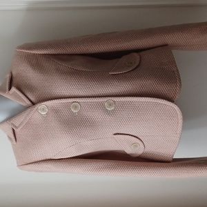 LOFT Blush Textured Suit Jacket